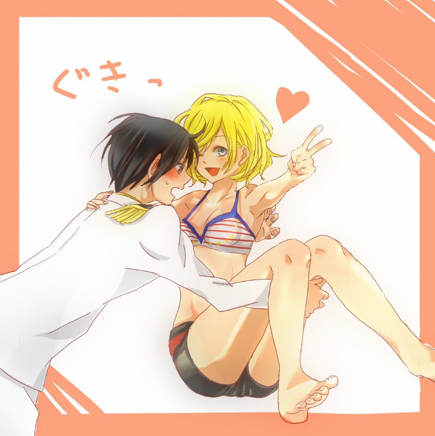 japan and america (axis powers hetalia) drawn by umorazu