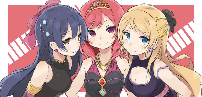 nishikino maki, sonoda umi, and ayase eli (love live! and 1 more) drawn by totoki86