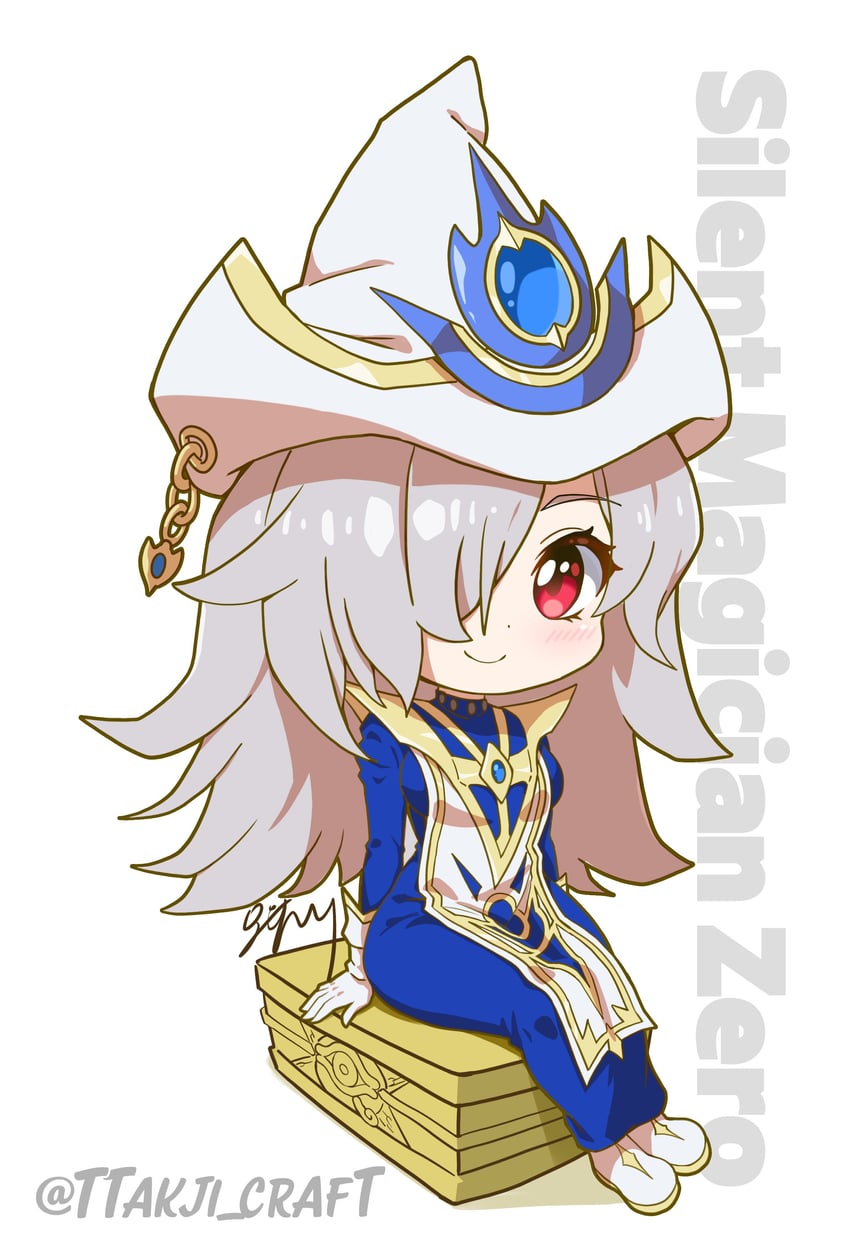 silent magician and silent magician zero (yu-gi-oh!) drawn by ttakji_craft