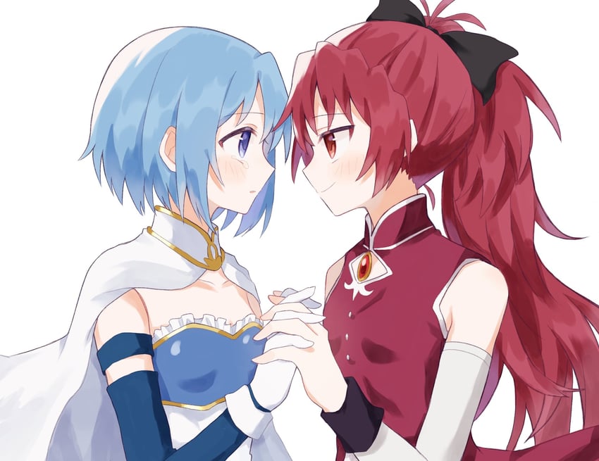 miki sayaka and sakura kyoko (mahou shoujo madoka magica) drawn by yoshida_(ftw08y)