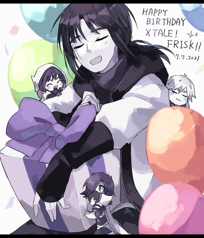 frisk, chara, mettaton, muffet, and mettaton ex (undertale and 1 more) drawn by ruannu