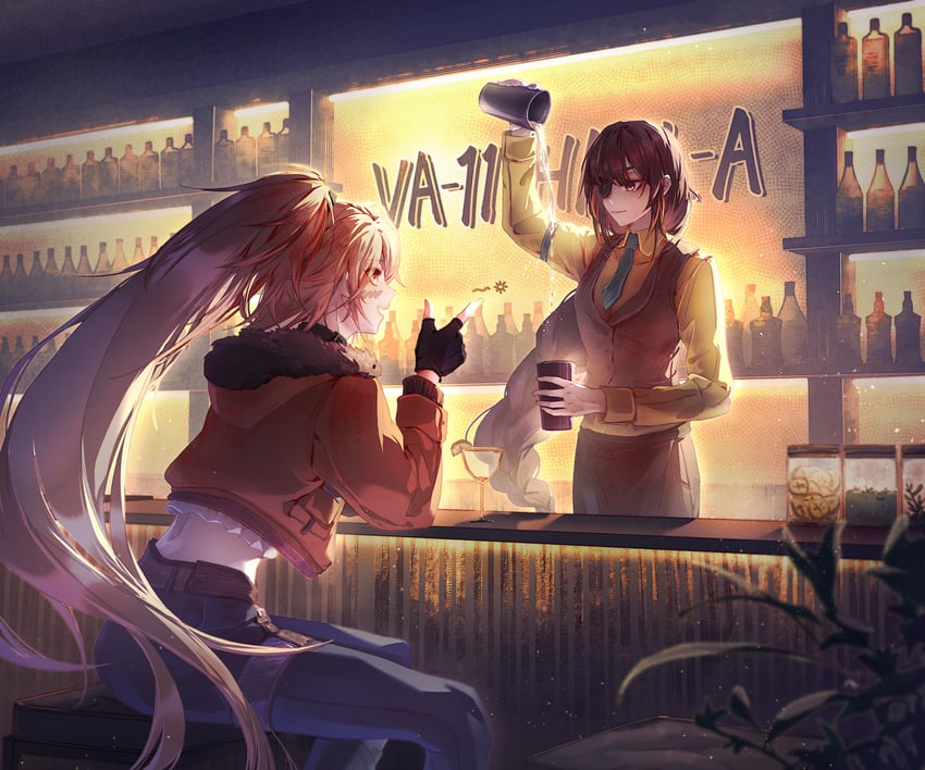sol and m16a1 (girls' frontline and 2 more) drawn by dionysianlunar