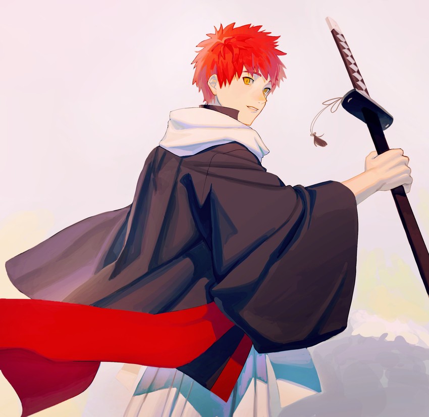 emiya shirou and senji muramasa (fate and 1 more) drawn by sumssingbo