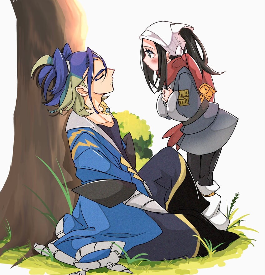 akari and adaman (pokemon and 1 more) drawn by cocoa_s3