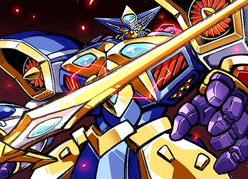 grungust ichishiki (super robot wars and 1 more) drawn by hamuten_(hmltzero)