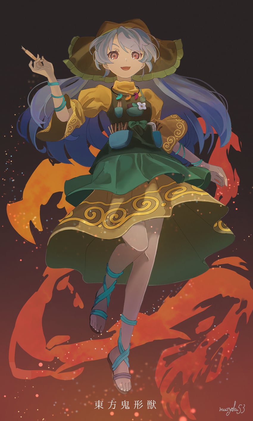 haniyasushin keiki (touhou and 1 more) drawn by mushoku