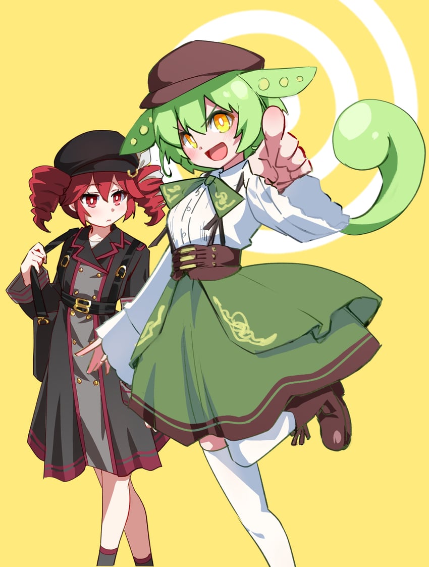 kasane teto, zundamon, bishoujo detective zundamon, and assistant teto (voiceroid and 4 more) drawn by kouki_kuu