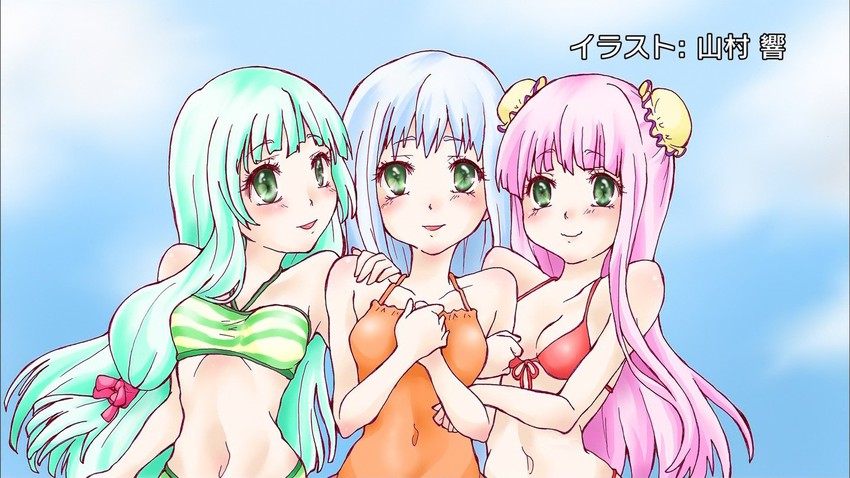 iona, i-402, and i-400 (aoki hagane no arpeggio) drawn by yamamura_hibiku_(artist)