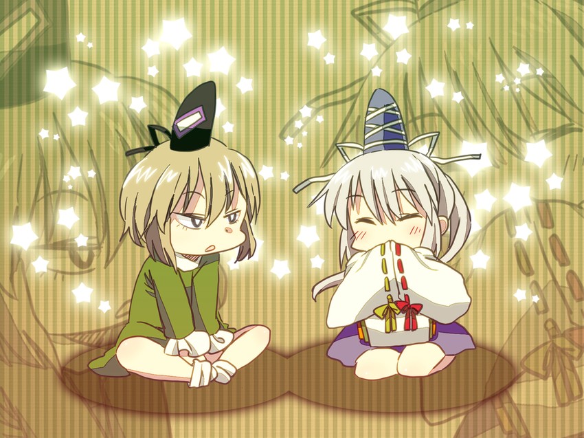 mononobe no futo and soga no tojiko (touhou) drawn by hachi_(8bit_canvas)