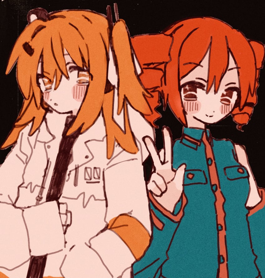 kasane teto and adachi rei (utau and 1 more) drawn by nasi_(na_si)