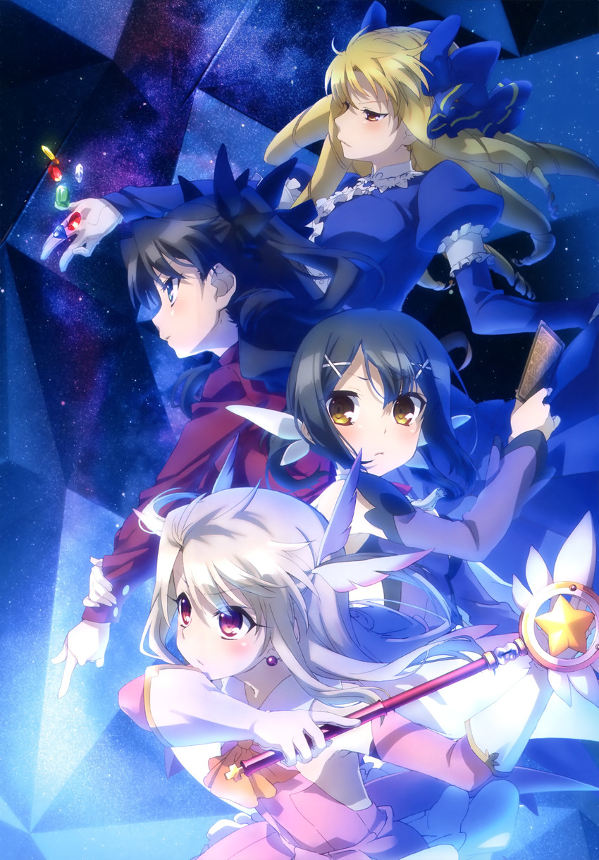 tohsaka rin, illyasviel von einzbern, miyu edelfelt, prisma illya, magical ruby, and 1 more (fate and 1 more)