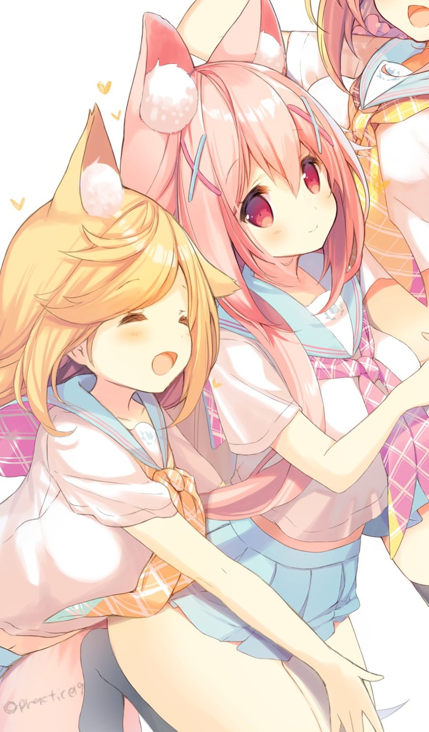 milia leclerc and amamiya aki (mofumofu channel and 1 more) drawn by p19