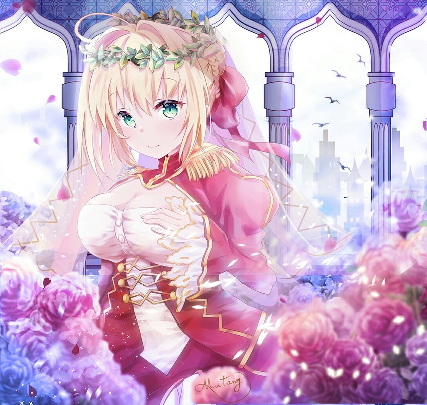 nero claudius (fate and 2 more) drawn by mutang