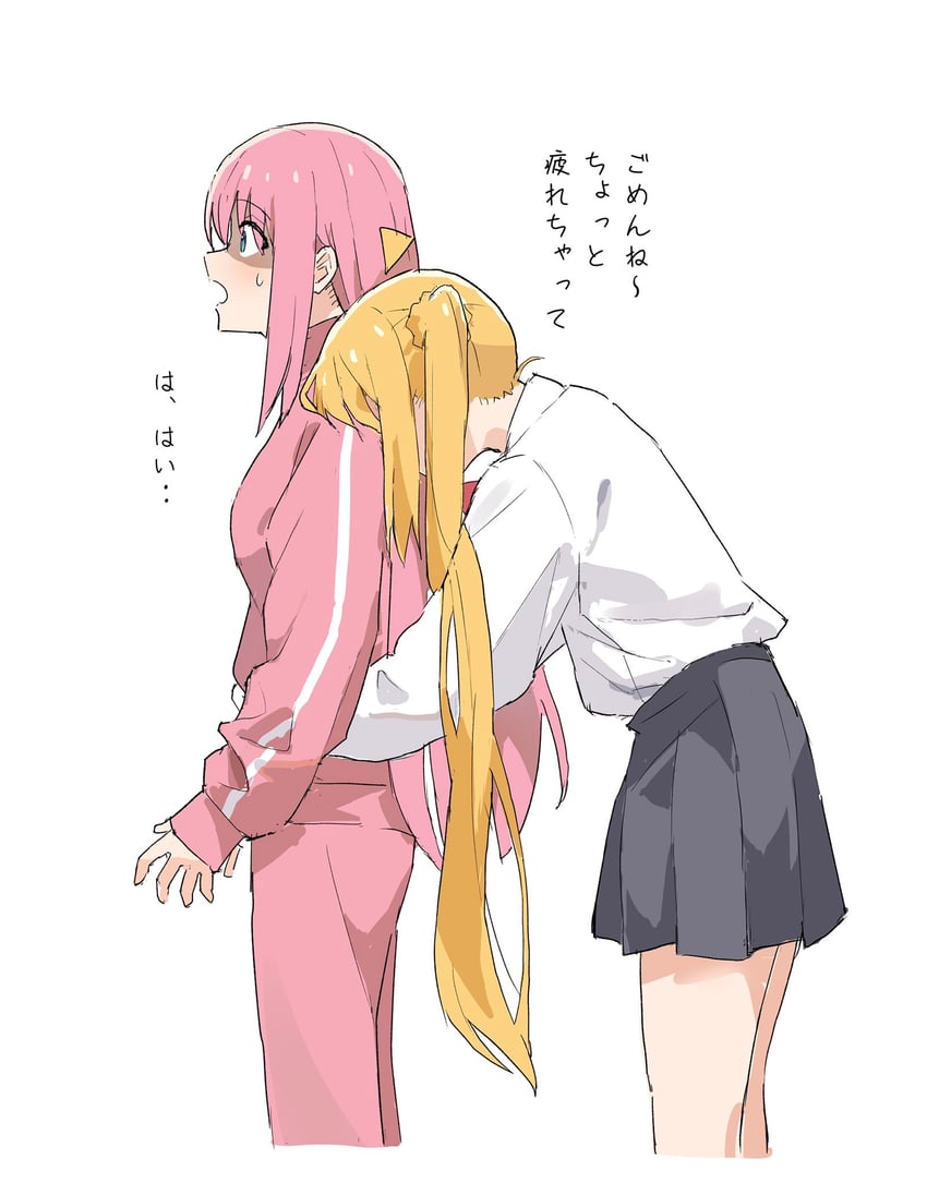 gotoh hitori and ijichi nijika (bocchi the rock!) drawn by ookiiayu