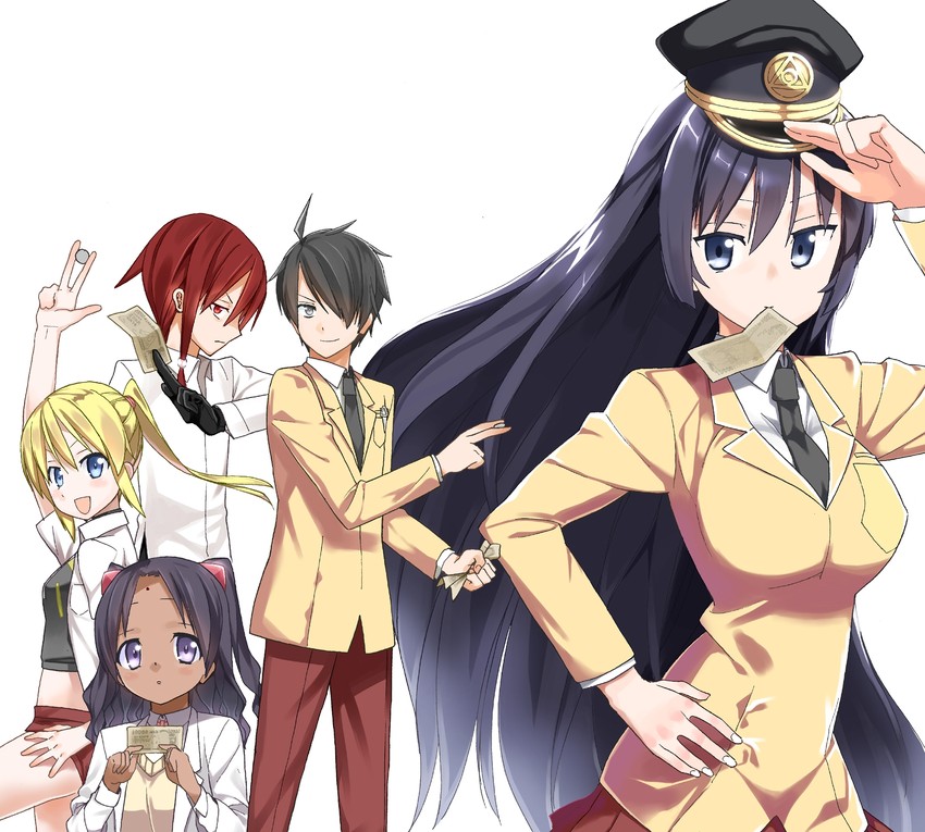 ichiba kurogane, elsa stuart, asamatsuri hagane, kowloon liu, and iara mittal (ichiba kurogane wa kasegitai) drawn by gotou_masaki
