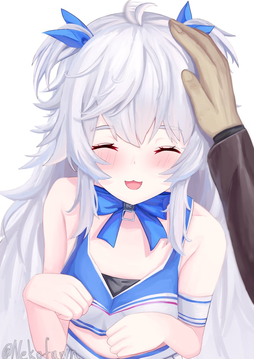 commander and poli (goddess of victory: nikke) drawn by neko_fawn