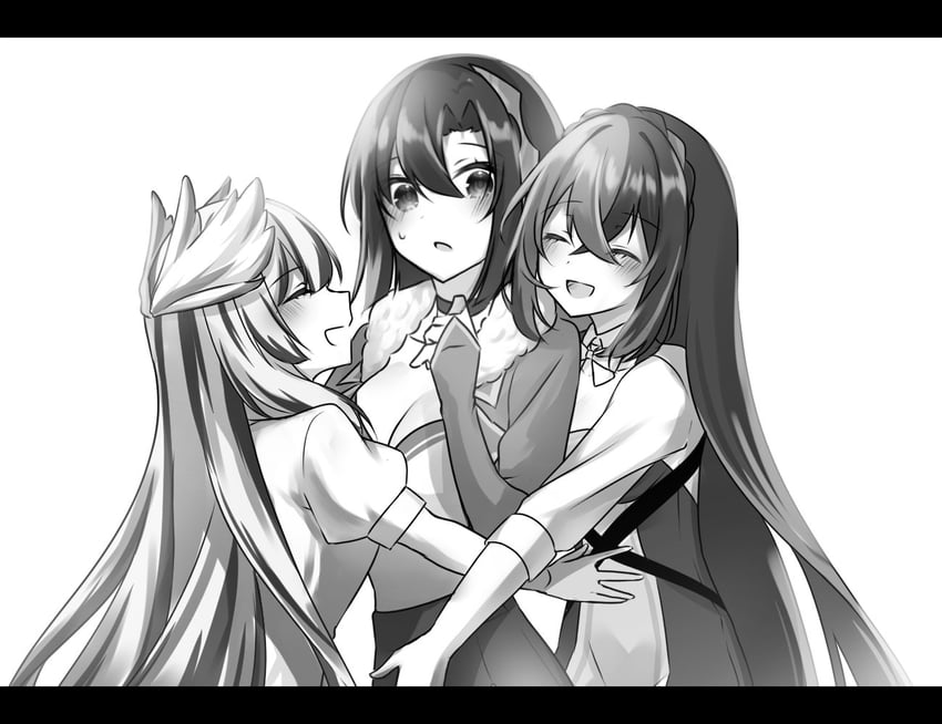 female alear, veyle, and nel (fire emblem and 1 more) drawn by nekoyasiki_luna