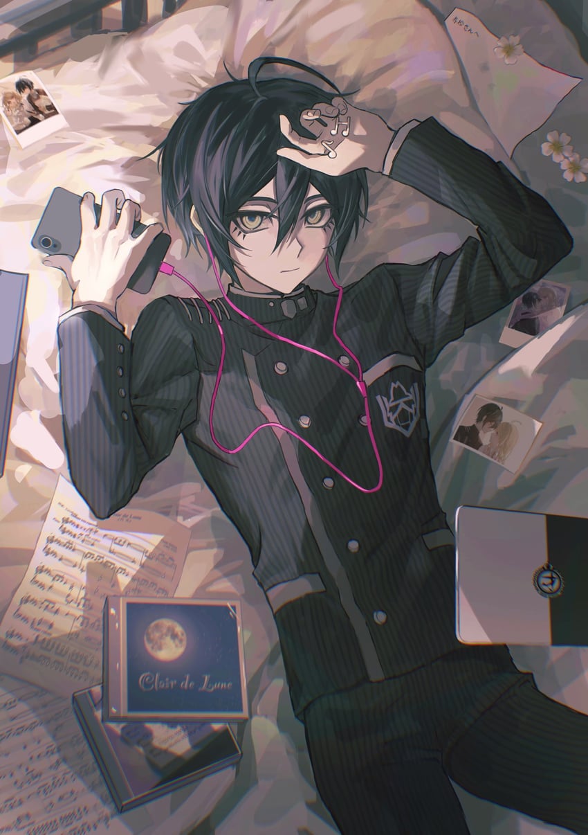 saihara shuichi and akamatsu kaede (danganronpa and 1 more) drawn by fu_ga_(vivi912912)