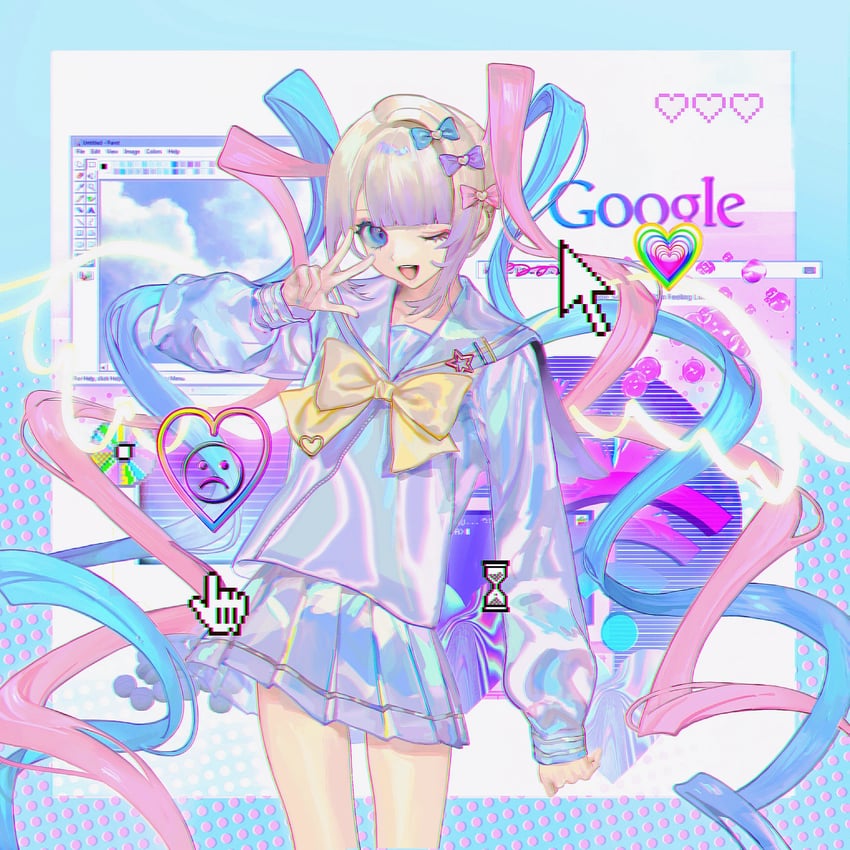 chouzetsusaikawa tenshi-chan (needy girl overdose and 3 more) drawn by huanxiang_xiang