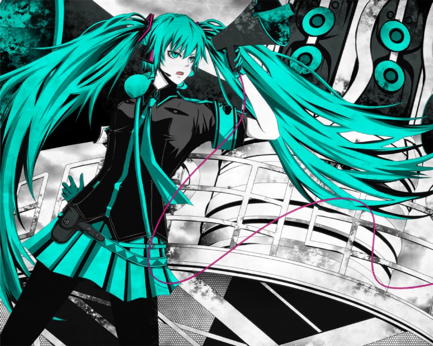 hatsune miku (vocaloid and 1 more) drawn by sawao_(kenban2)