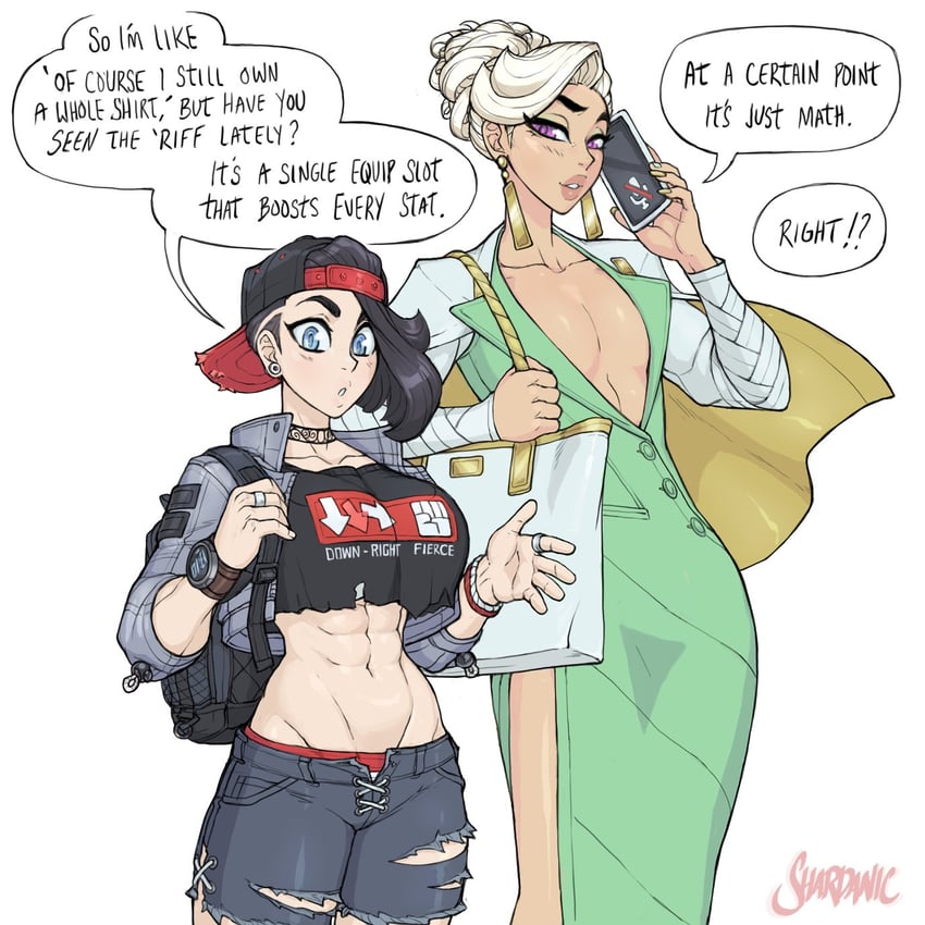 alex moon and morgan prince (original and 2 more) drawn by shardanic