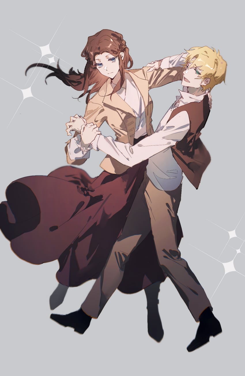 anderson hood and edwina edwards (lord of the mysteries) drawn by tcuas
