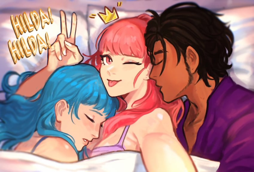 hilda valentine goneril, marianne von edmund, and claude von riegan (fire emblem and 1 more) drawn by sethkiel
