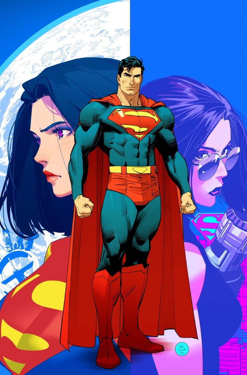 superman, lois lane, and superwoman (dc comics and 1 more) drawn by dan_mora