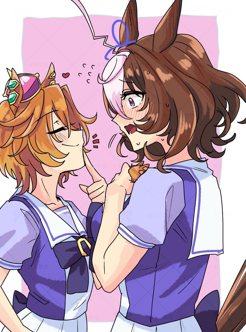 t.m. opera o and meisho doto (umamusume) drawn by hone_(ftmh4275)