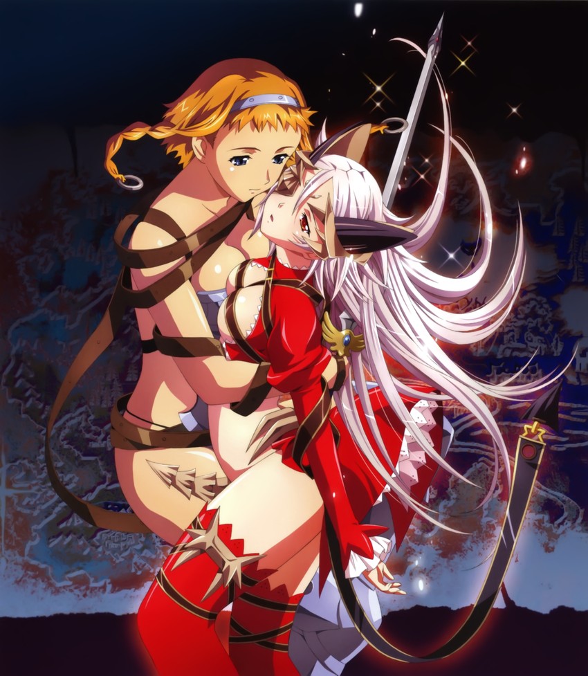 leina, exiled warrior leina, aldra, and queen aldra (queen's blade)