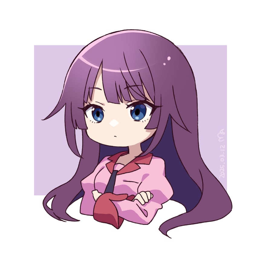 senjougahara hitagi (monogatari and 1 more) drawn by manimani_(mani_ma)