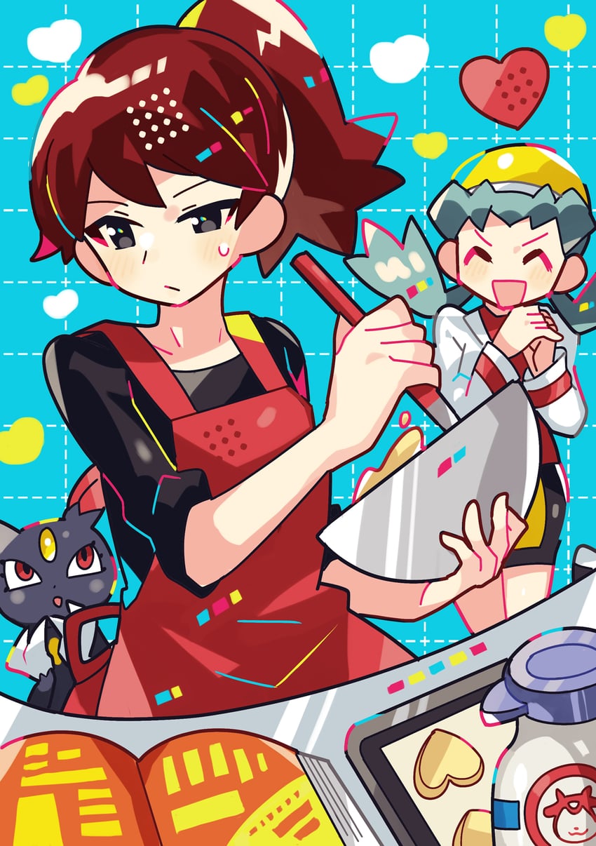 silver, kris, and sneasel (pokemon and 1 more) drawn by anidler91