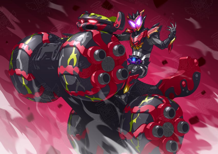 kamen rider gavv and kamen rider bitter gavv (kamen rider and 1 more) drawn by otokamu