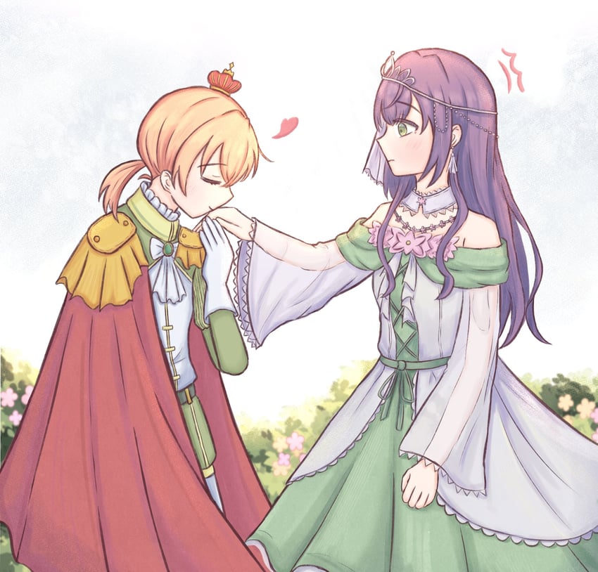 hinoshita kaho and otomune kozue (love live! and 1 more) drawn by hikari863126