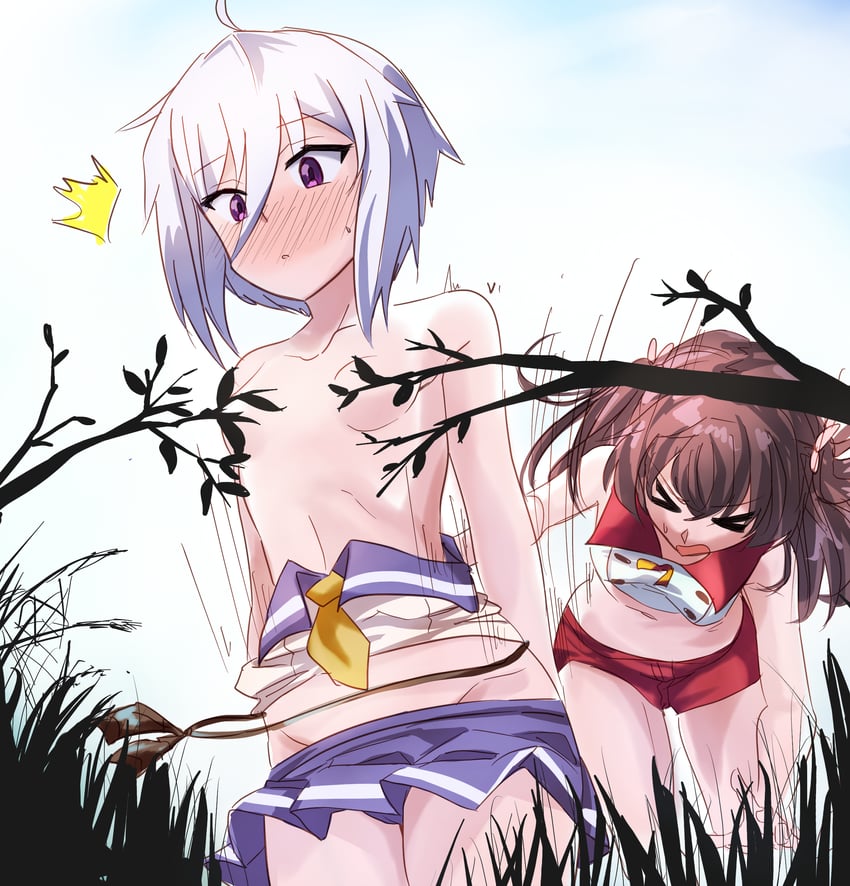 itomi sayaka and asakura mihono (toji no miko) drawn by mashitono_desu