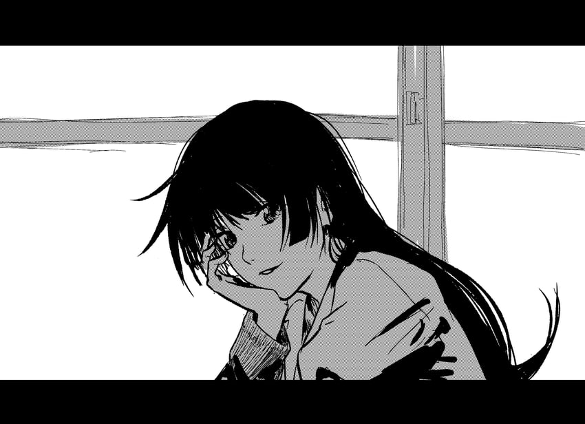 senjougahara hitagi (monogatari and 1 more) drawn by tundere_e