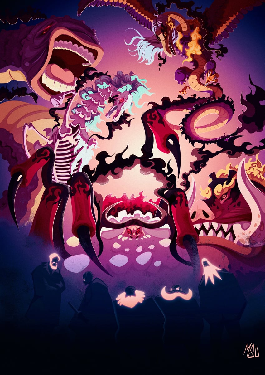 jaygarcia saturn, ethan-baron v. nusjuro, marcus mars, topman warcury, and shepherd ju peter (one piece) drawn by msudrawings