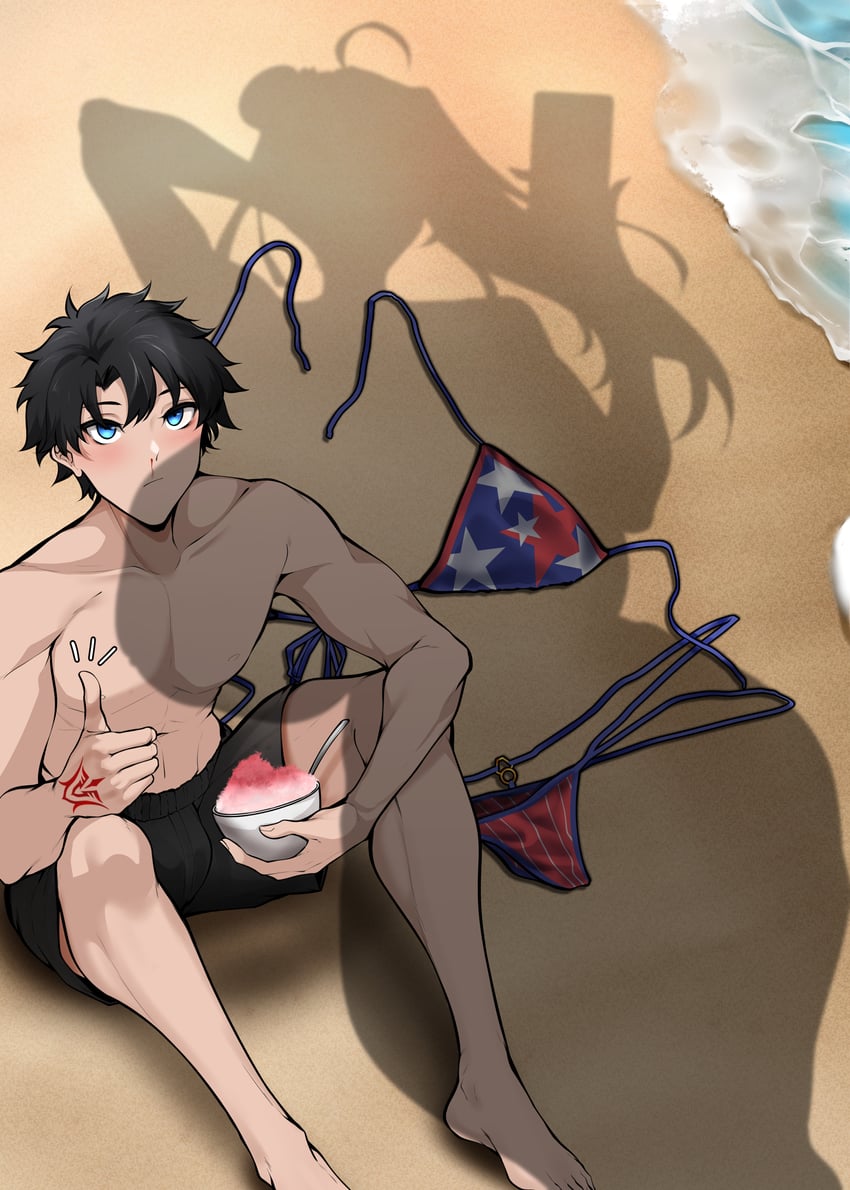 fujimaru ritsuka and miyamoto musashi (fate and 1 more) drawn by owner1657