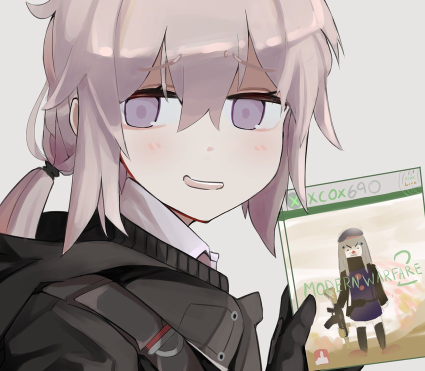 hk416 and m200 (girls' frontline and 2 more) drawn by mrbongson