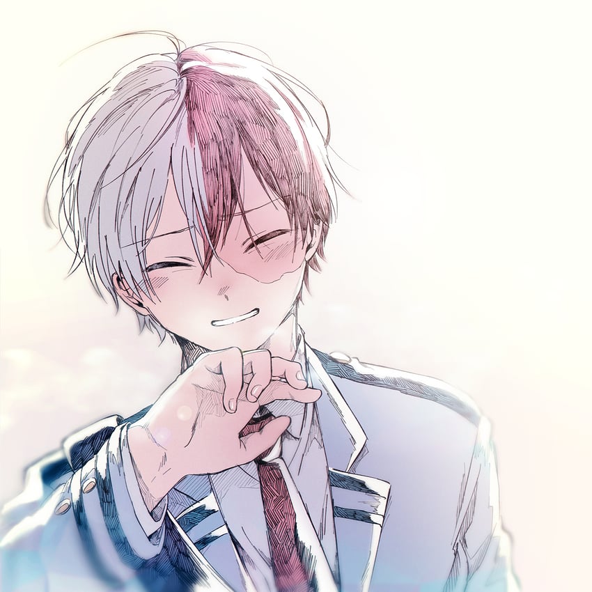 todoroki shoto (boku no hero academia) drawn by ryutaro_(ryuuuuutaaaxxxx)