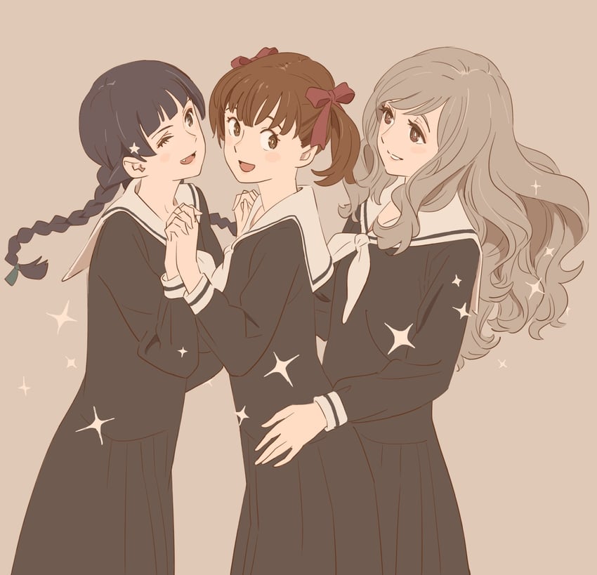 fukuzawa yumi, toudou shimako, and shimazu yoshino (maria-sama ga miteru) drawn by 55bata6rou