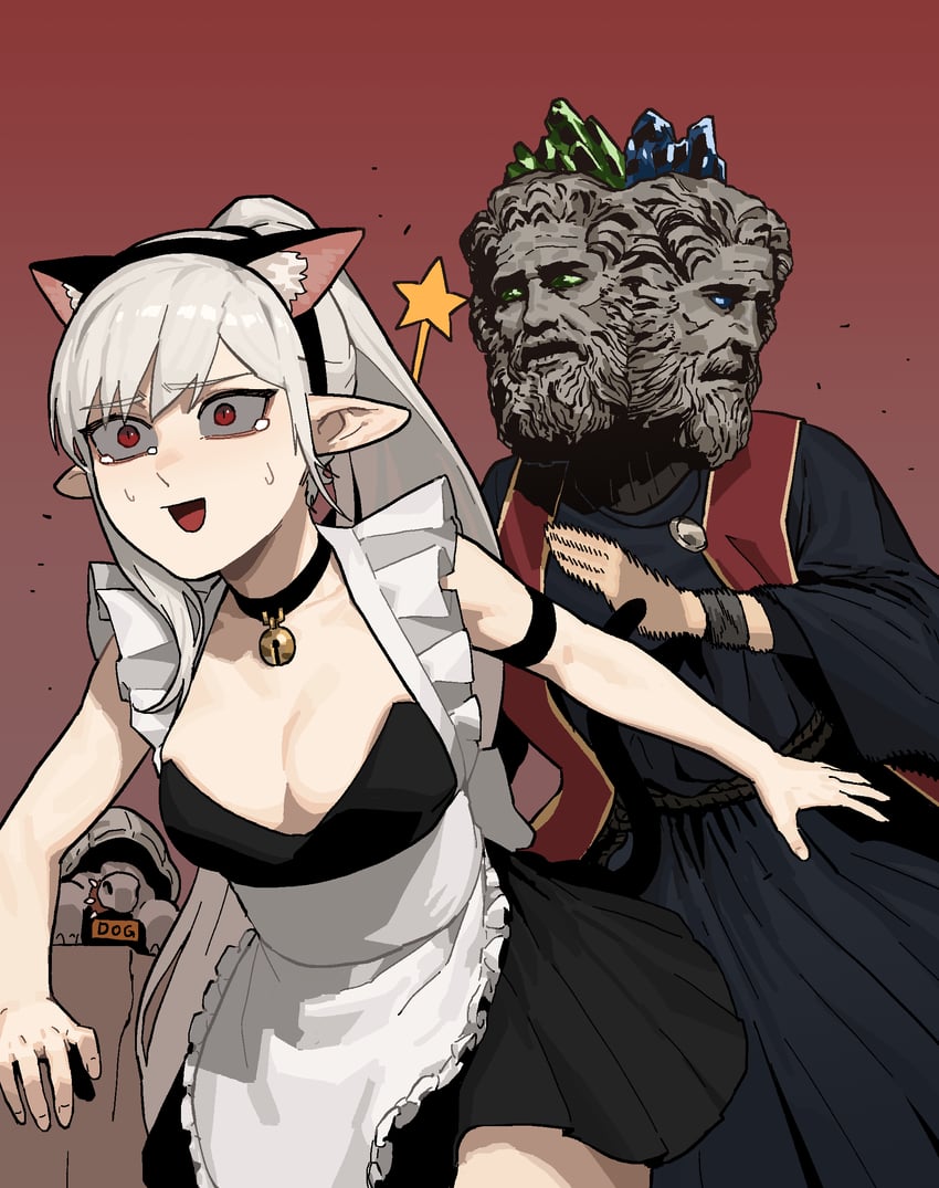 vampire and raya lucaria sorcerer (original and 1 more) drawn by gogalking