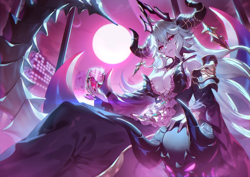 demon queen lilith (guardian tales) drawn by u_u_zan