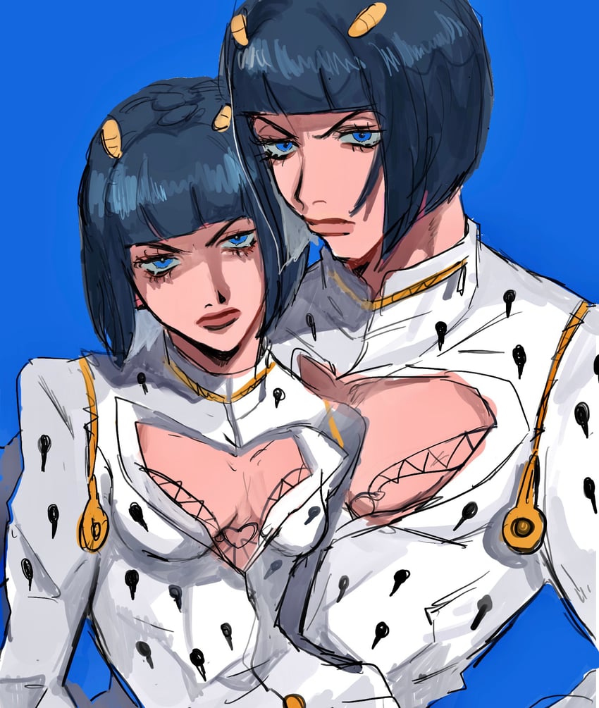 bruno bucciarati (jojo no kimyou na bouken and 1 more) drawn by matubaru_chan