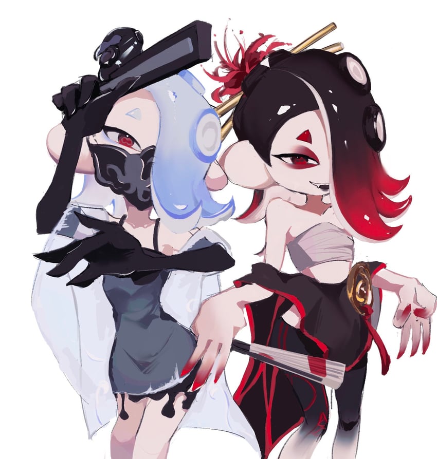 shiver (splatoon and 1 more) drawn by ranaharia_neko