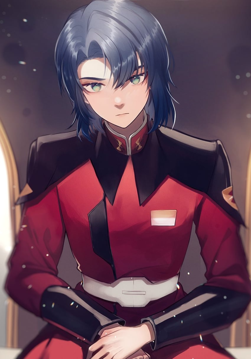 athrun zala (gundam and 2 more) drawn by bai_rui