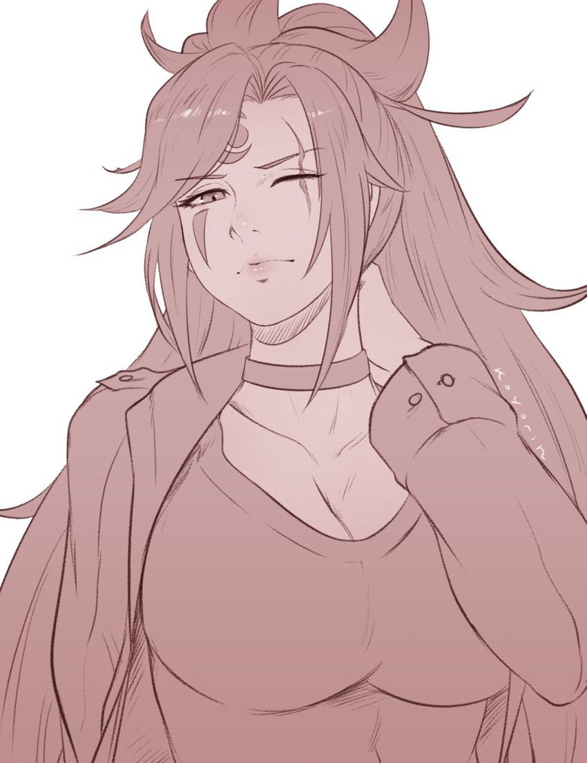baiken (guilty gear and 1 more) drawn by koyorin