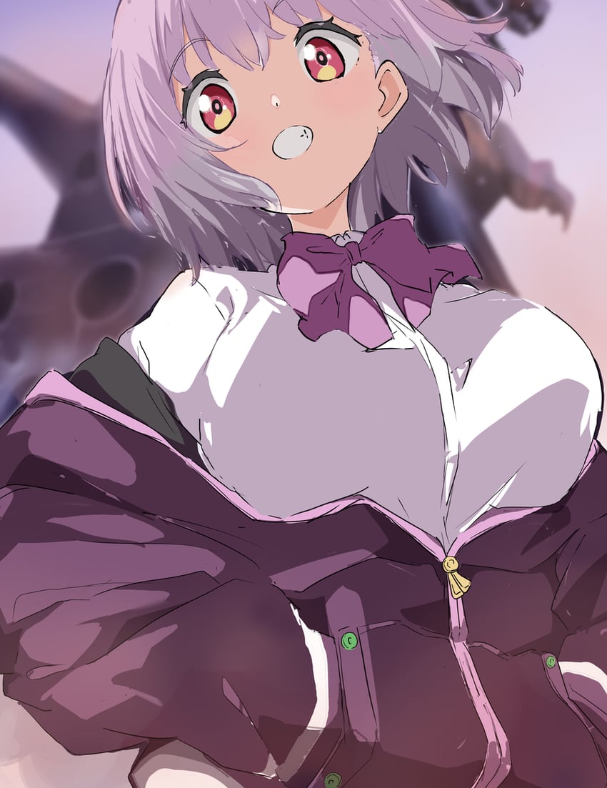 shinjou akane and dynarex (gridman universe and 1 more) drawn by white_gorilla_(okamoto)