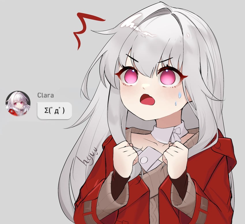 clara (honkai and 1 more) drawn by hyuu_(lblank27)