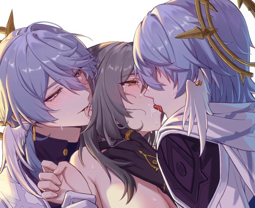 trailblazer, stelle, and sunday (honkai and 1 more) drawn by djinchnizhnsh1